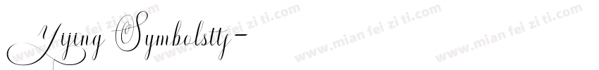 Yijing Symbolsttf字体转换